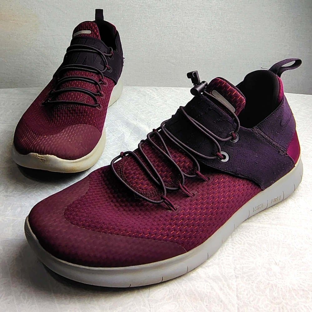 Nike Men's Size 13 Free RN Commuter Bordeaux Purple 2017 880841 600 Port Wine